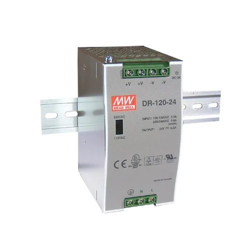 DR-120-48 Блок питания на DIN-рейку, 48В, 2,5А, 120Вт Mean Well